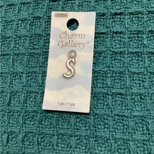Silver Letter S Charm
